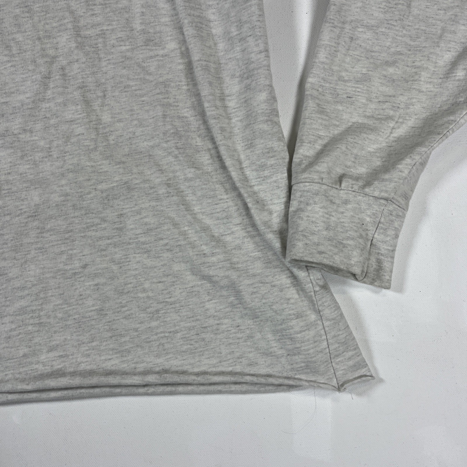 BEN DAVIS Long Sleeve Heavy Duty Pocket T-Shirt Gray White Men’s Size L gallery