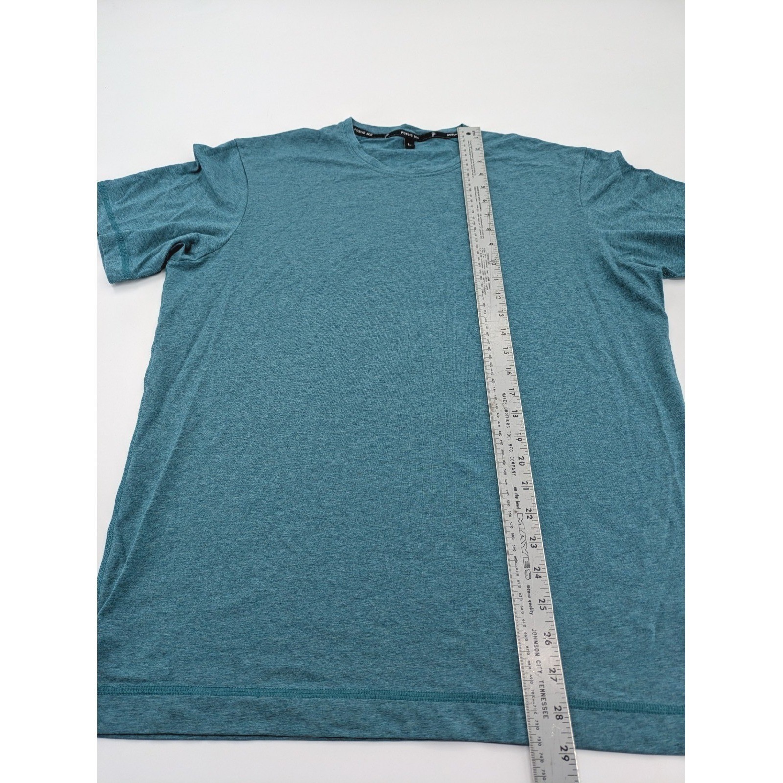 Public Rec Go-To Tee Crewneck Mens L Blue Raglan Short Sleeves Performance Shirt gallery