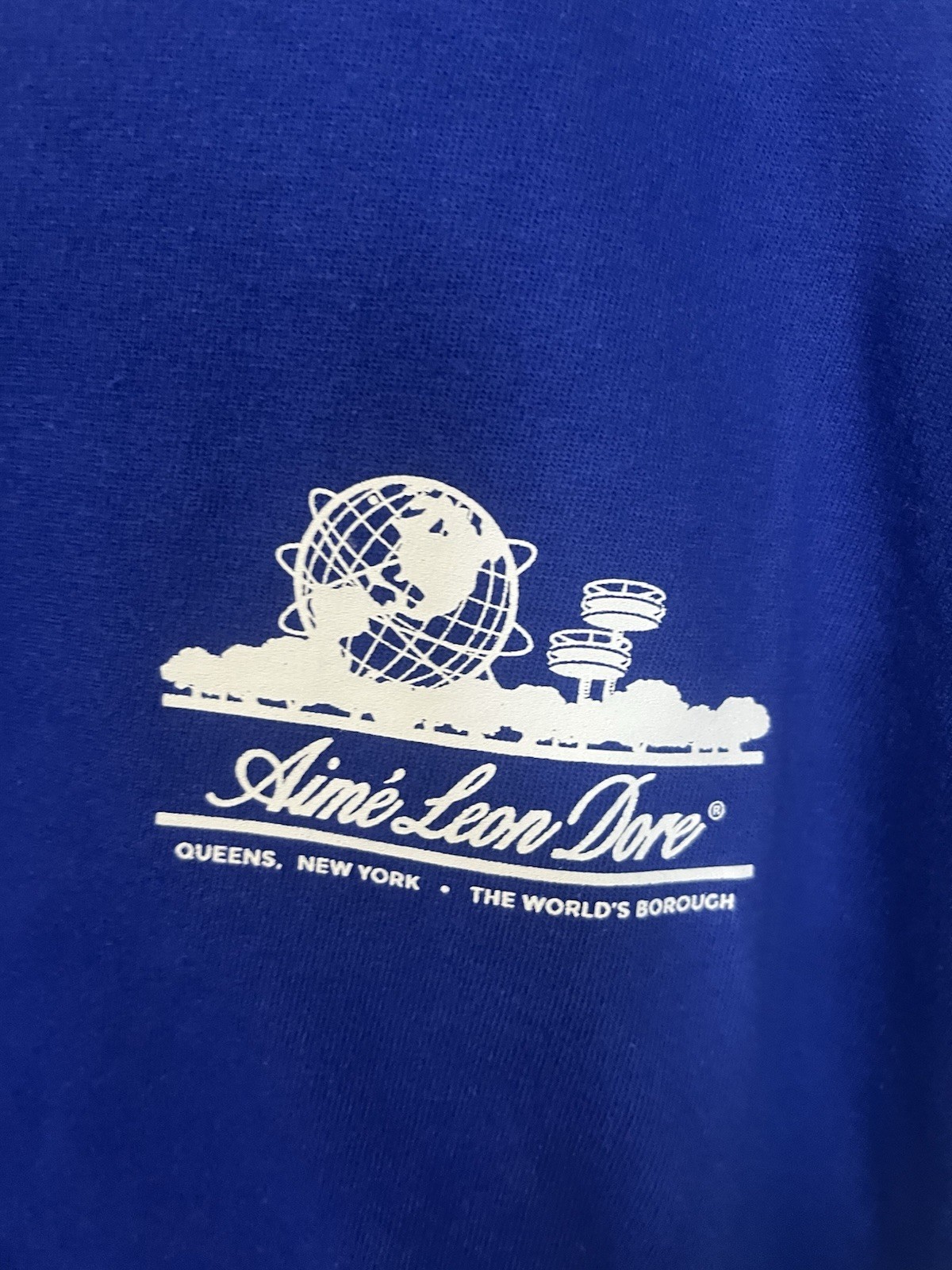 Aime Leon Dore ALD Unisphere Tee T-shirt Short Sleeve Blue Bluing Size M Medium gallery