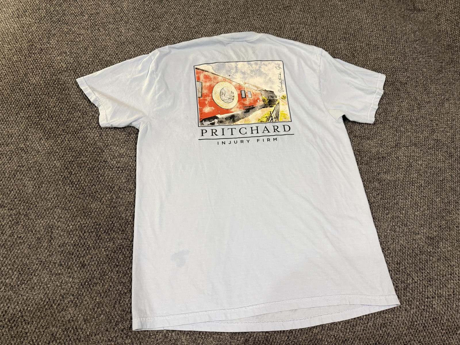 Comfort Colors Shirt Mens XL Blue Pritchard Injury Firm Graphic Train T-Shirt gallery