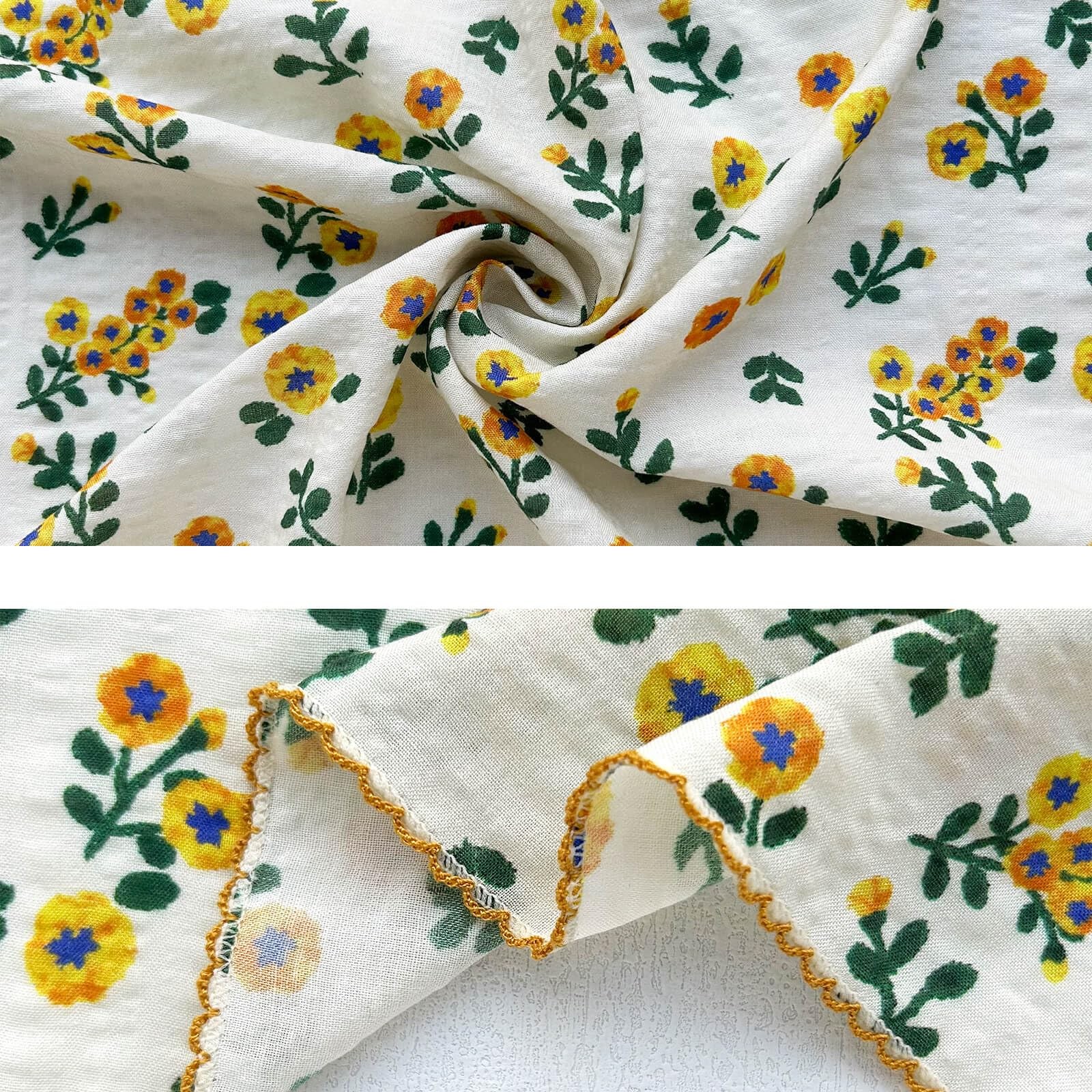 4 Pcs 21"x21" Cotton Bandana for Women, Super Soft Textured Fabric, Kerchief,... gallery