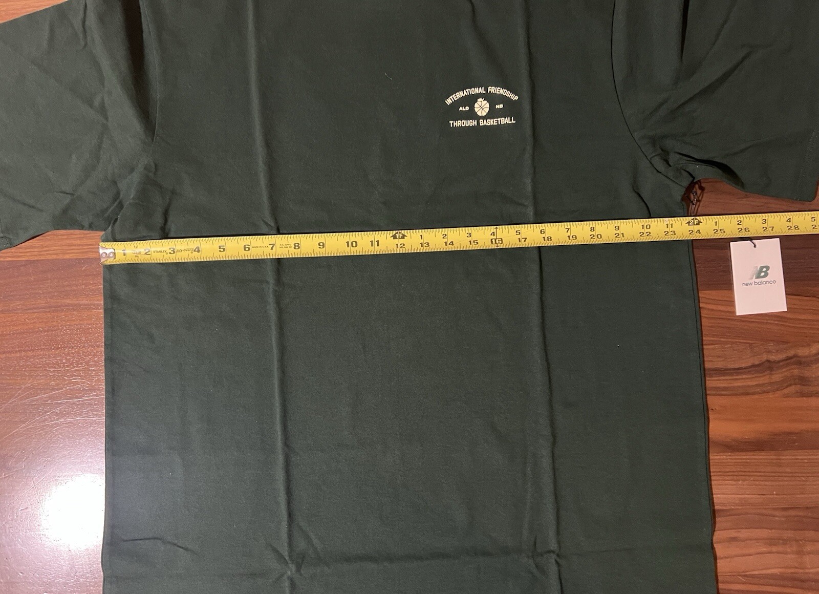 Aime Leon Dore ALD New Balance SONNY NY Basketball Gym Tee Sz XXL Green T-Shirt gallery