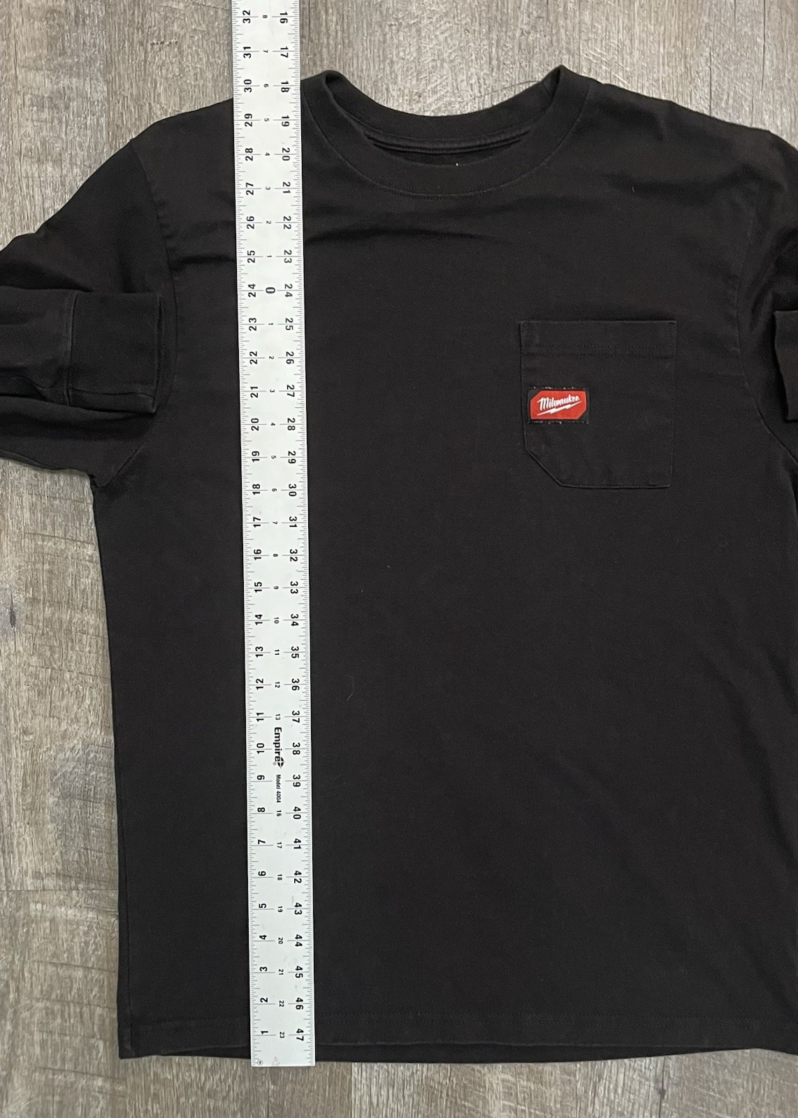 Milwaukee Heavy Duty Long Sleeve T-Shirt L Construction Work Classic Pocket Tee gallery