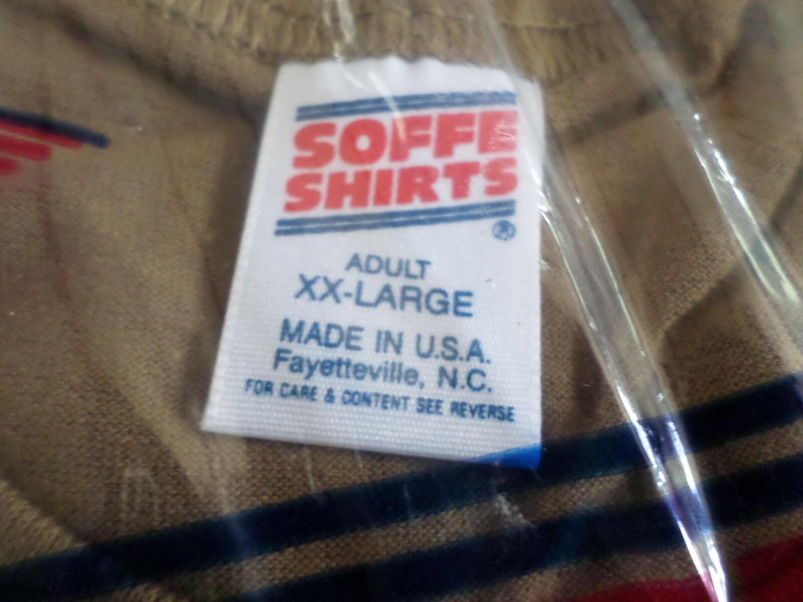NEW MILITARY BROWN UNDER SHIRTS XX-LARGE T-SHIRT U.S.A MADE BY SOFFE gallery