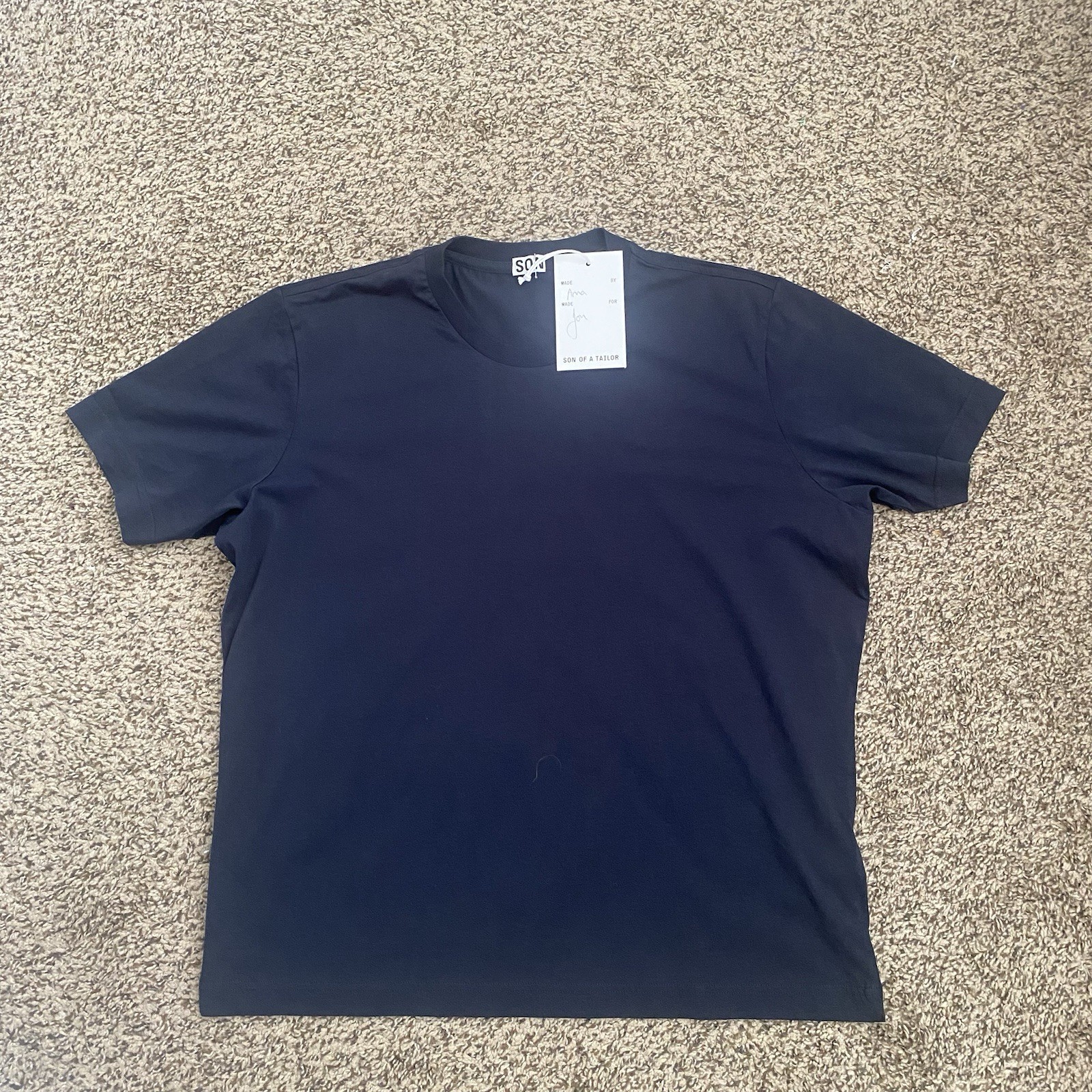 Son of a Tailor T Shirt Mens M/L Blue Short Sleeve Casual Crew See Measurements gallery