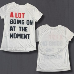 T Swift Inspired “A Lot Going On At The Moment” White Short Sleeve T-Shirt