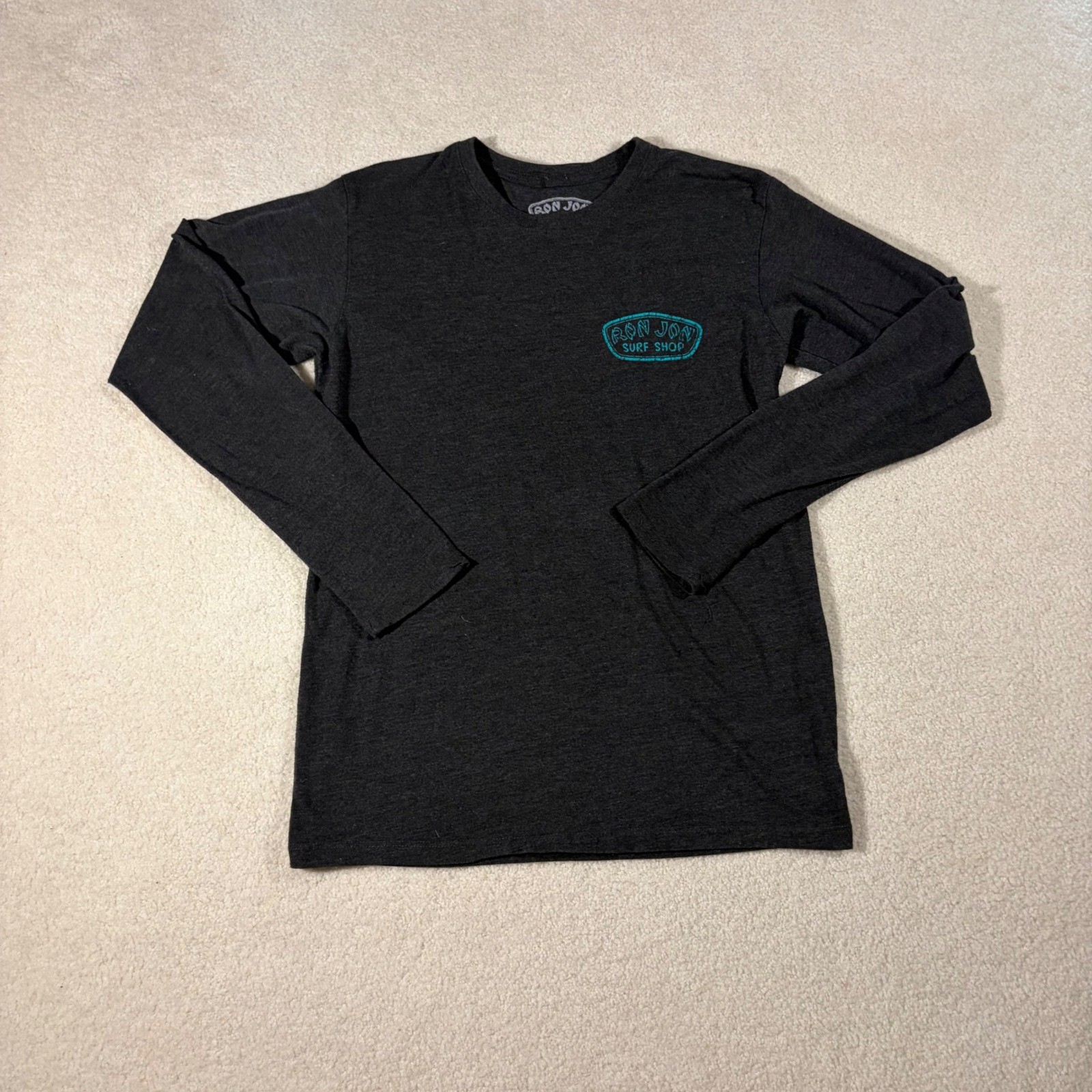 Ron Jon Surf Shop Long Sleeve Shirt Mens Medium Gray Fort Myers Beach Florida
