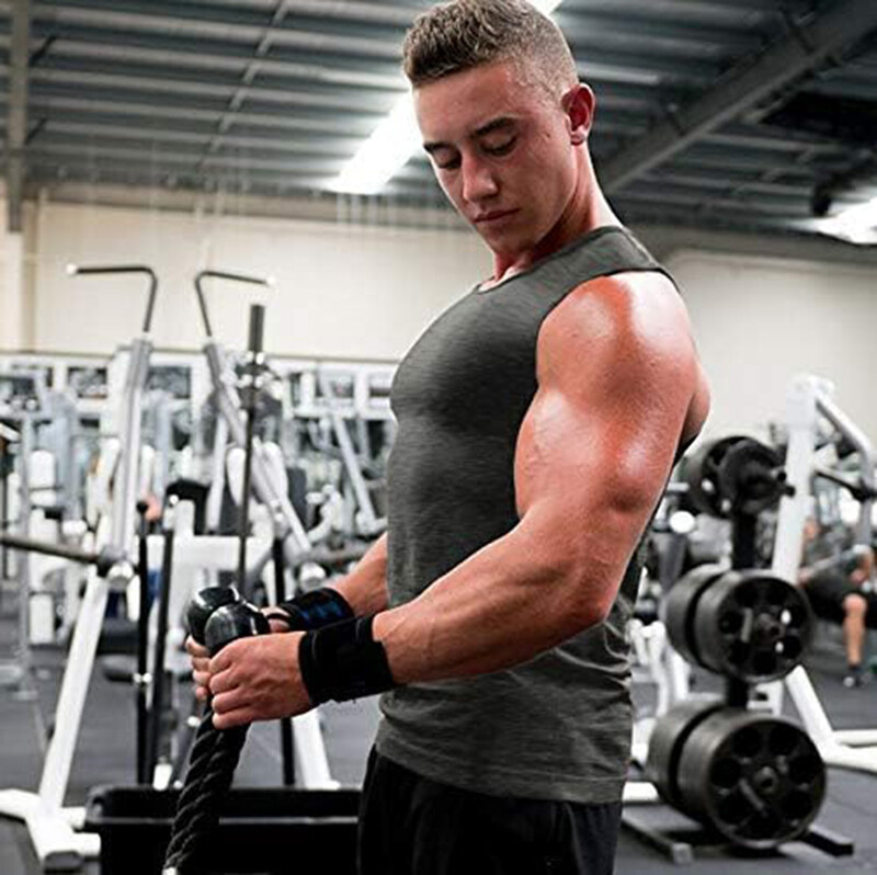 Men's Workout Tank Tops Sleeveless Gym Bodybuilding Fitness Muscle Tee Shirts gallery