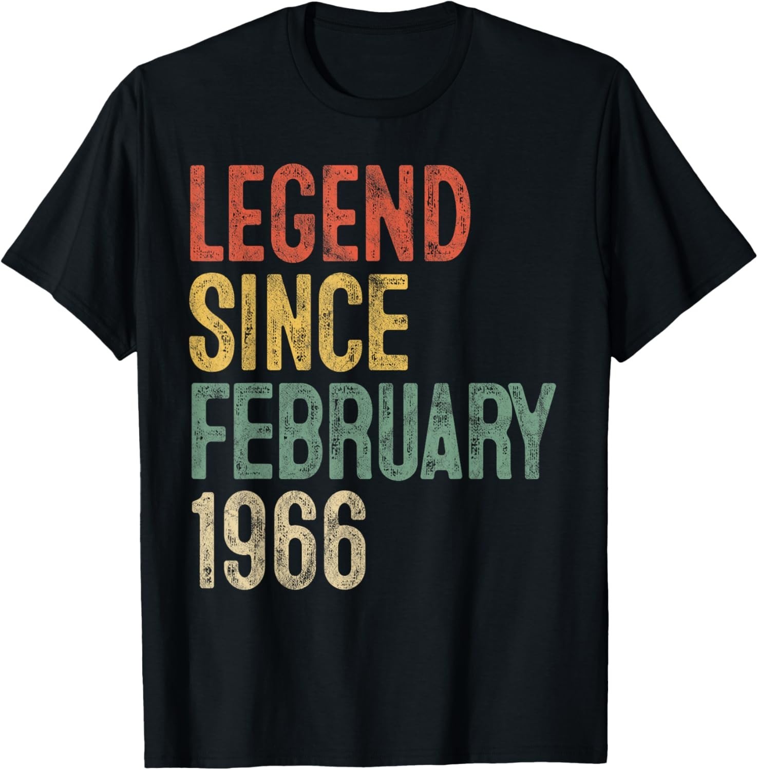 Legend February 1966 60th Birthday Men Women 60 Year Old Gift Unisex T-Shirt gallery