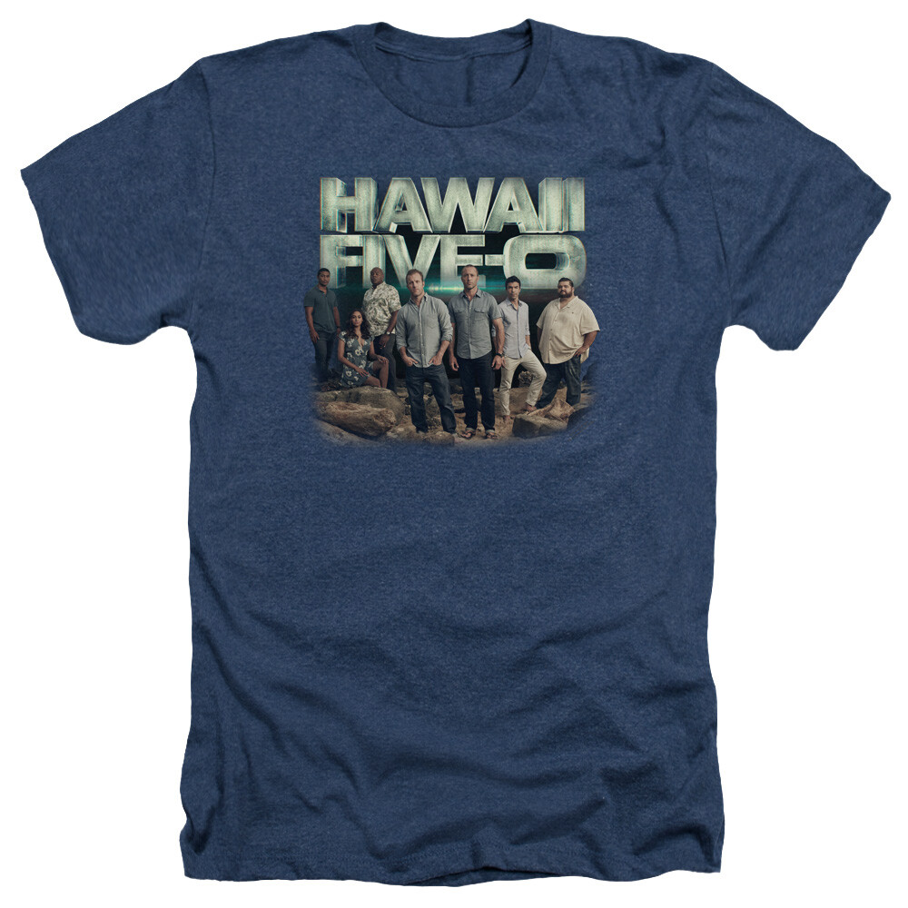 Hawaii 5 0 Heather T-Shirt Cast Navy Tee