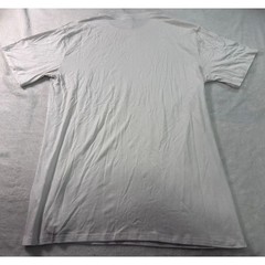 White Bamboo Cotton Blend Short Sleeve Crewneck T-Shirt Mens Large UPF 50+
