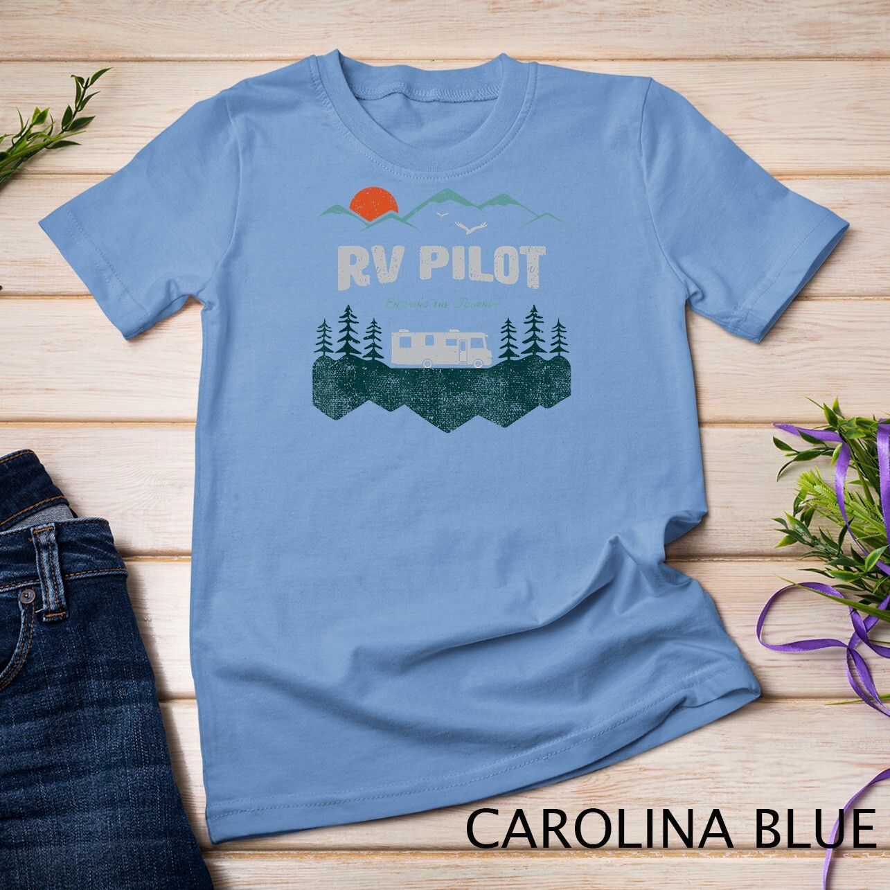 RV Pilot Camping Shirt Motorhome Travel Vacation Gift Unisex T-shirt gallery