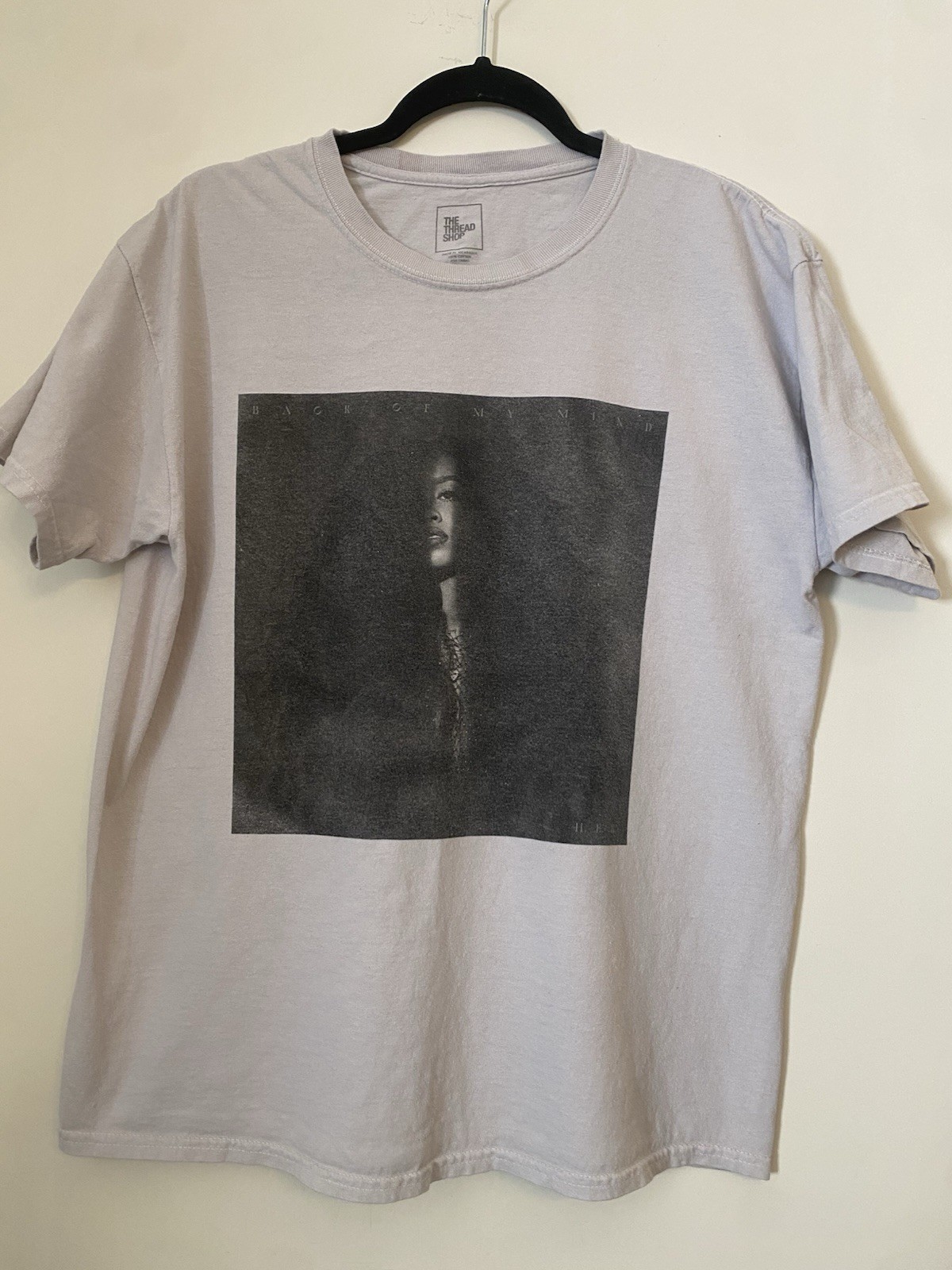 The Thread Shop T-Shirt Aliyah M/L Unisex Light Grey Back Of My Mind