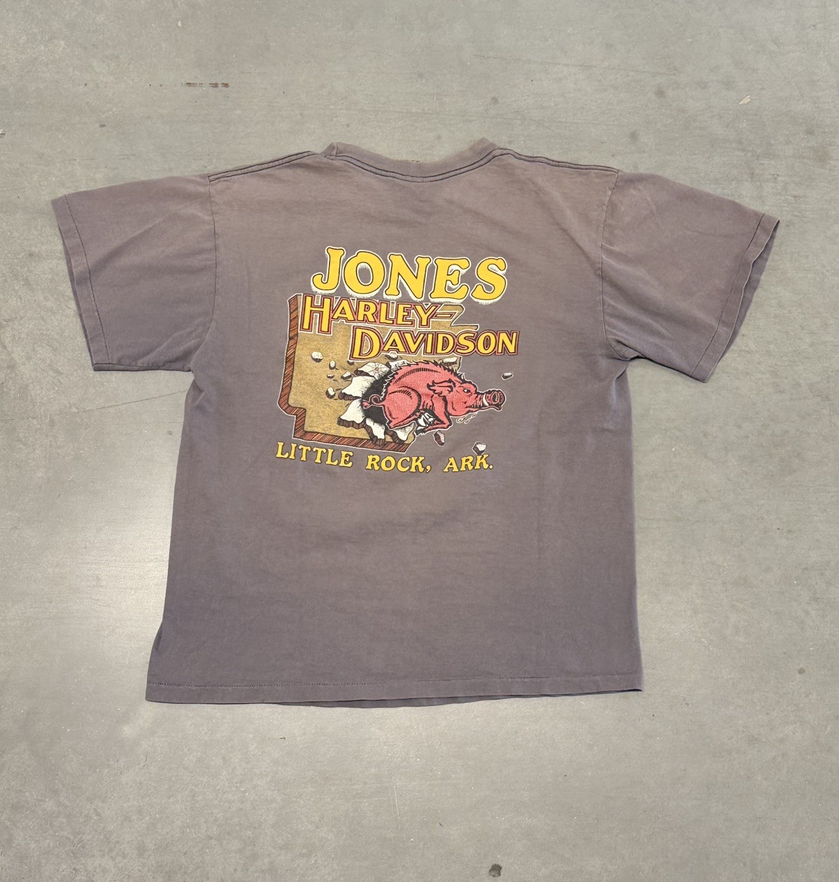 Vintage 1995 Harley Davidson motorcyle Feel The Heat flames Single Stitch large gallery