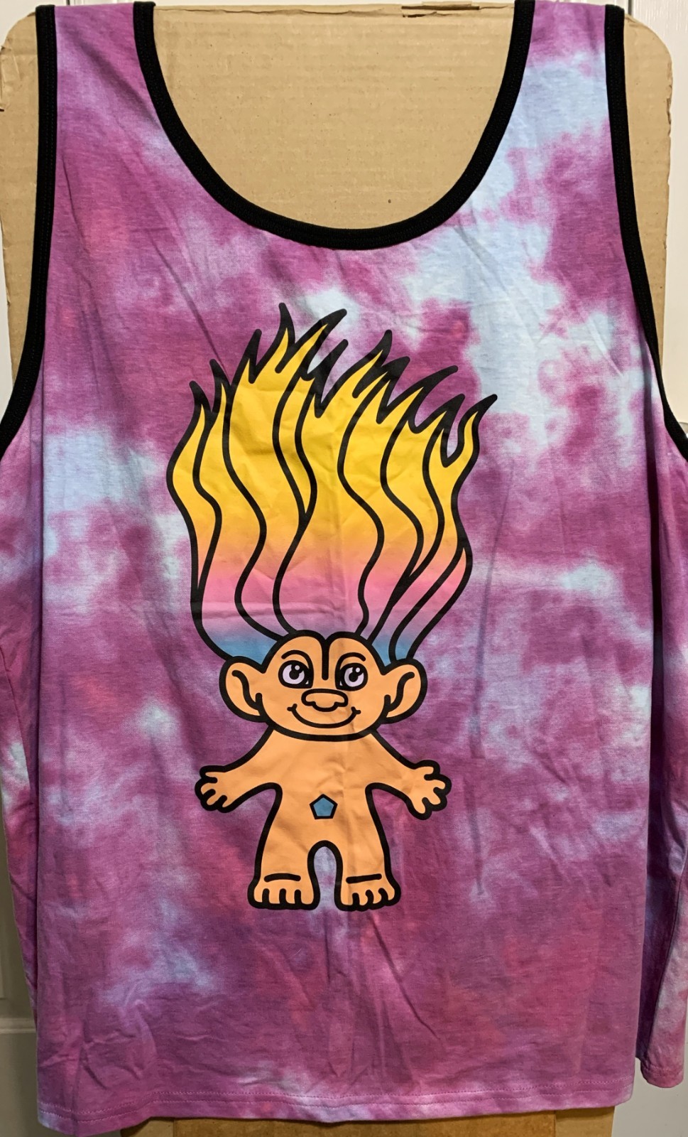 T-Shirt 2XL Original Tag Tie Dyed Tank Top “Lucky Trolls” 60th Anniversary Shirt