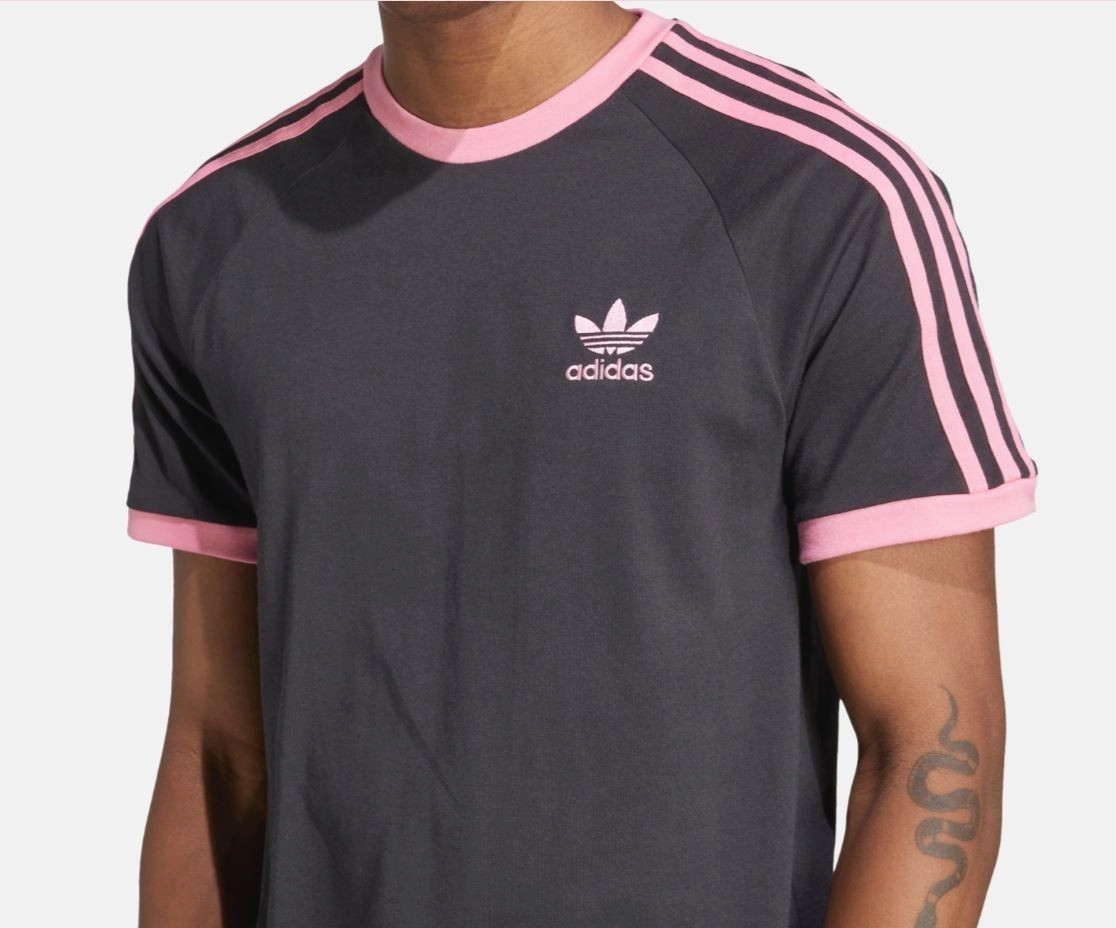 NEW MENS ADIDAS ORIGINALS 3-STRIPES CALIFORNIA TREFOIL SHIRT ~SIZE 2XL KA56 PINK gallery