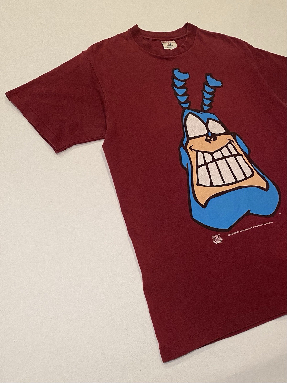 Vintage 1996 The Tick Big Face Red T Shirt Single Stitch Size Large gallery