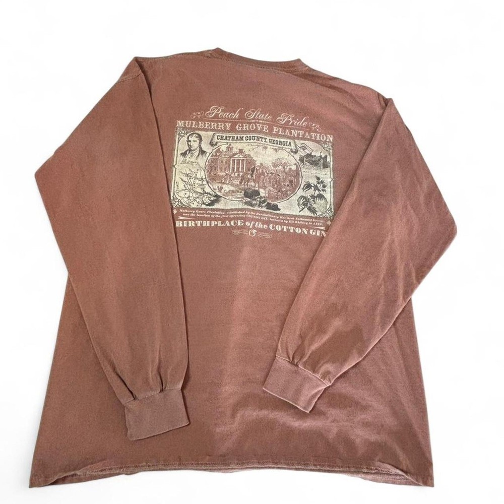 Georgia Peach State Pride Mulberry Grove Pink/Brown Long-Sleeve Men’s L