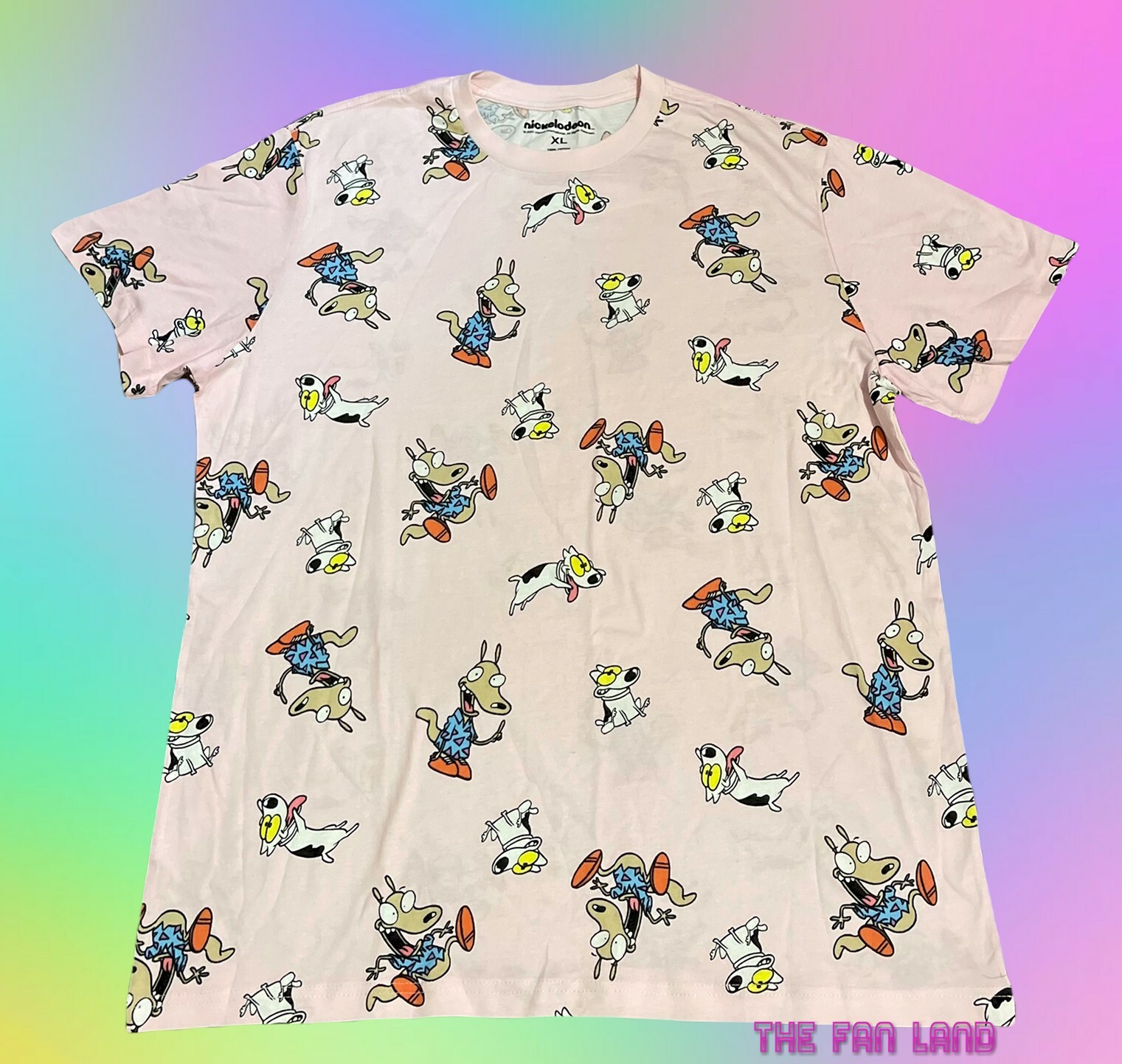 New Nickelodeon Rocko’s Modern Family All Over Vintage Mens Classic T-Shirt