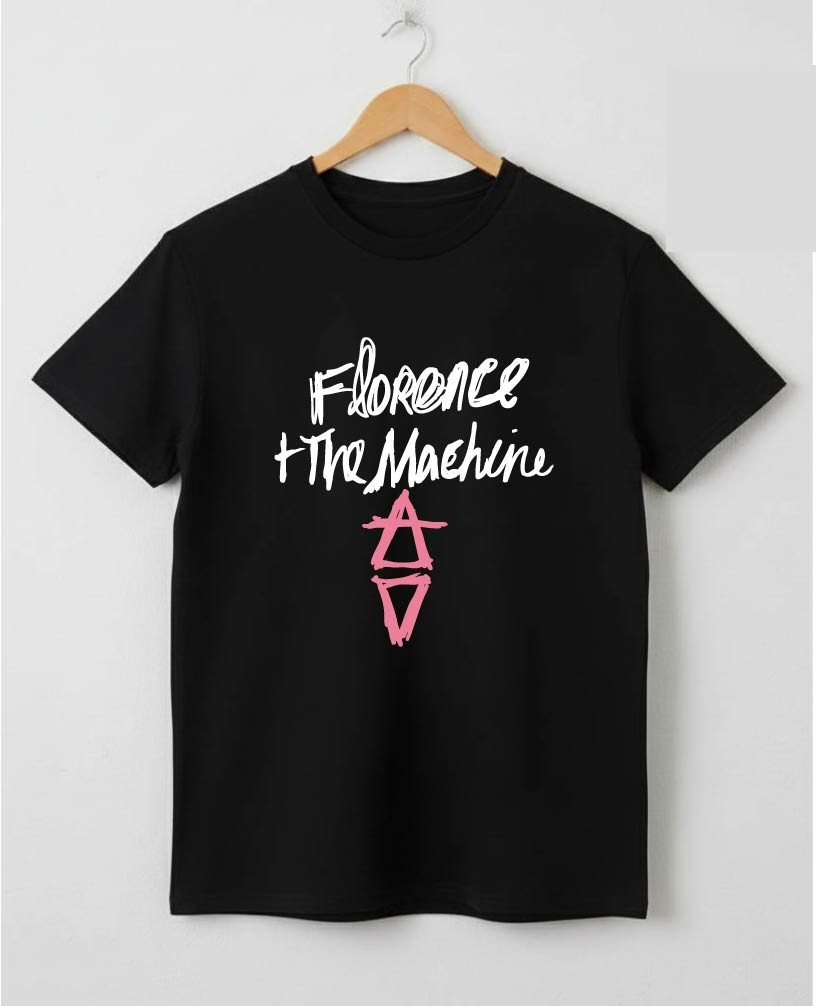 Florence and The Machine Black T-Shirt Alchemy Symbol Music Festival Fan UK Tour gallery