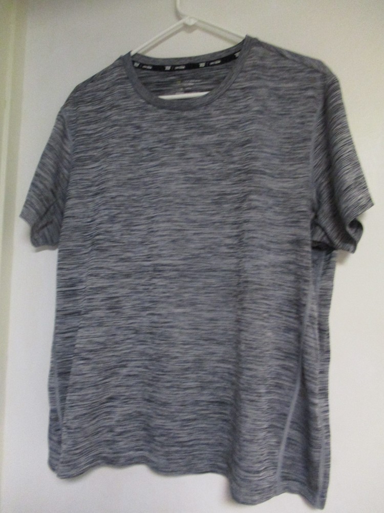 Tek Gear DryTek Mens XL Grey Short Sleeve Performance T-Shirt