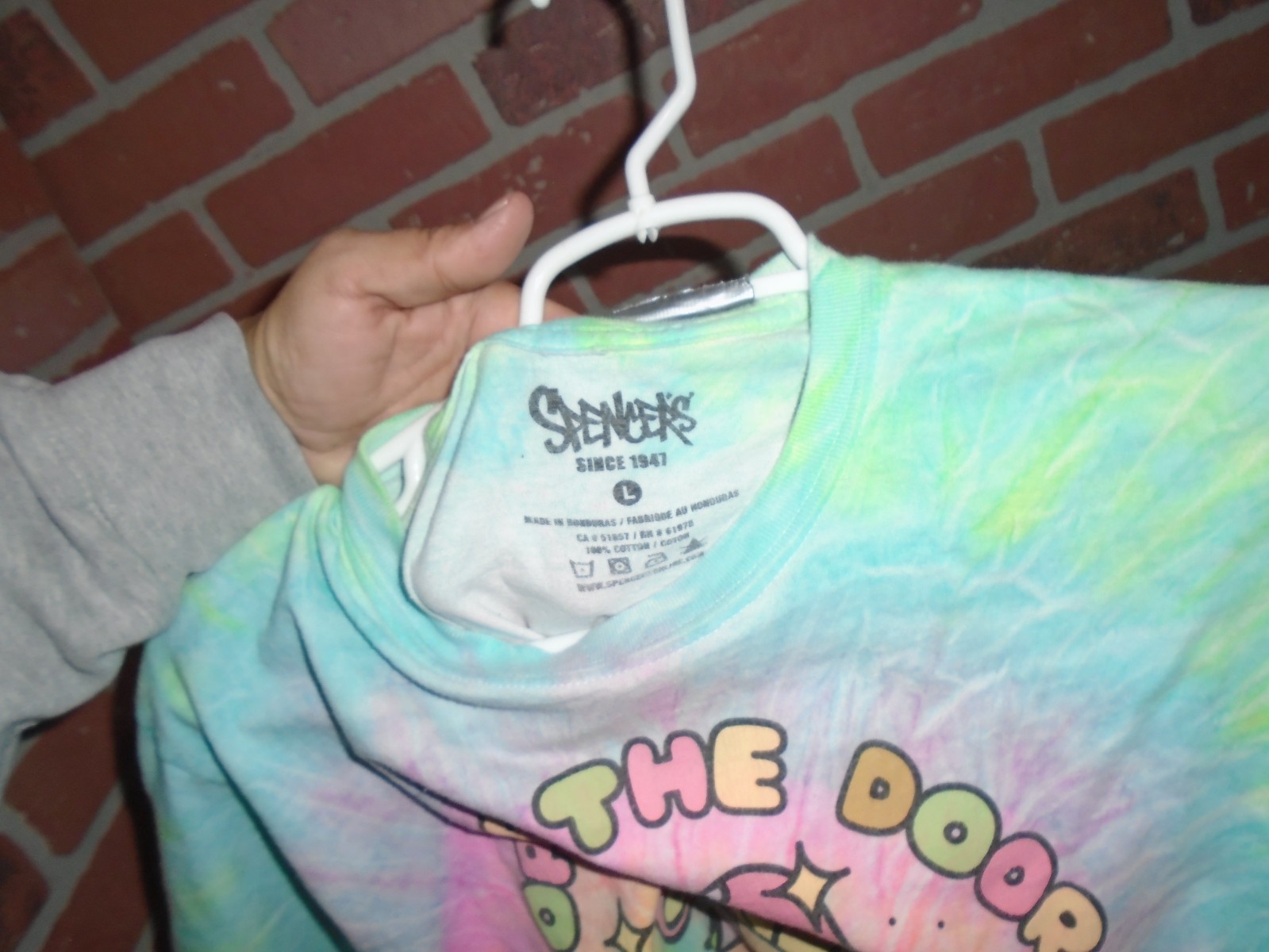 SPENCER'S "OPEN THE DOOR TAKE A TRIP MUSHROOM " TYE DYE TSHIRT ADULT LARGE gallery