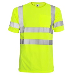 Hi Vis T Shirt ANSI Class 3 Reflective Safety Lime Short Sleeve HIGH Visibili…