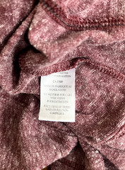BURNSIDE,Men’s Long Sleeve Hooded Top, Size Medium Shirt Pink long sleeve