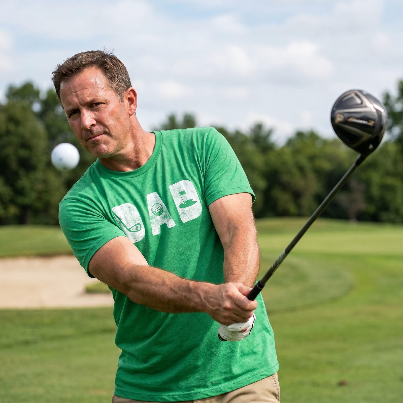 Mens Dad Golf T Shirt Funny Fathers Day Gift for Dad Outdoor Sports Graphic Tee gallery