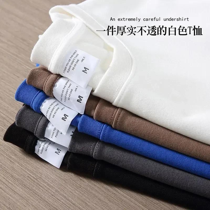 Men's Premium 500gsm Heavyweight Cotton Tee Thick Crew Neck Short Sleeve Tshirt gallery