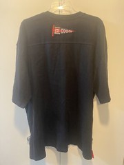 Coogi Men’s Size 3XL Embroidered Crest Shoulder Strap V Neck Black Shirt