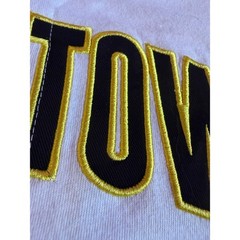 Pokemon Pikachu Pallet Town Baseball Jersey White Yellow XL 025 Button Up Shirt