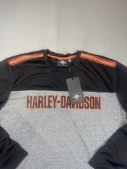 HARLEY DAVIDSON Performance Polyester Micro Mesh Long Sleeve Tee size 2XL Mens