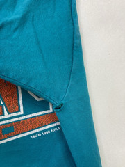 VINTAGE Pro Player Miami Dolphins 1996 T-shirt Men Medium USA 90s Single Stitch