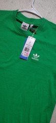 Adidas Trefoil Essentials Tee Shirt Size Small Mens Energy Green JN0235, NWT