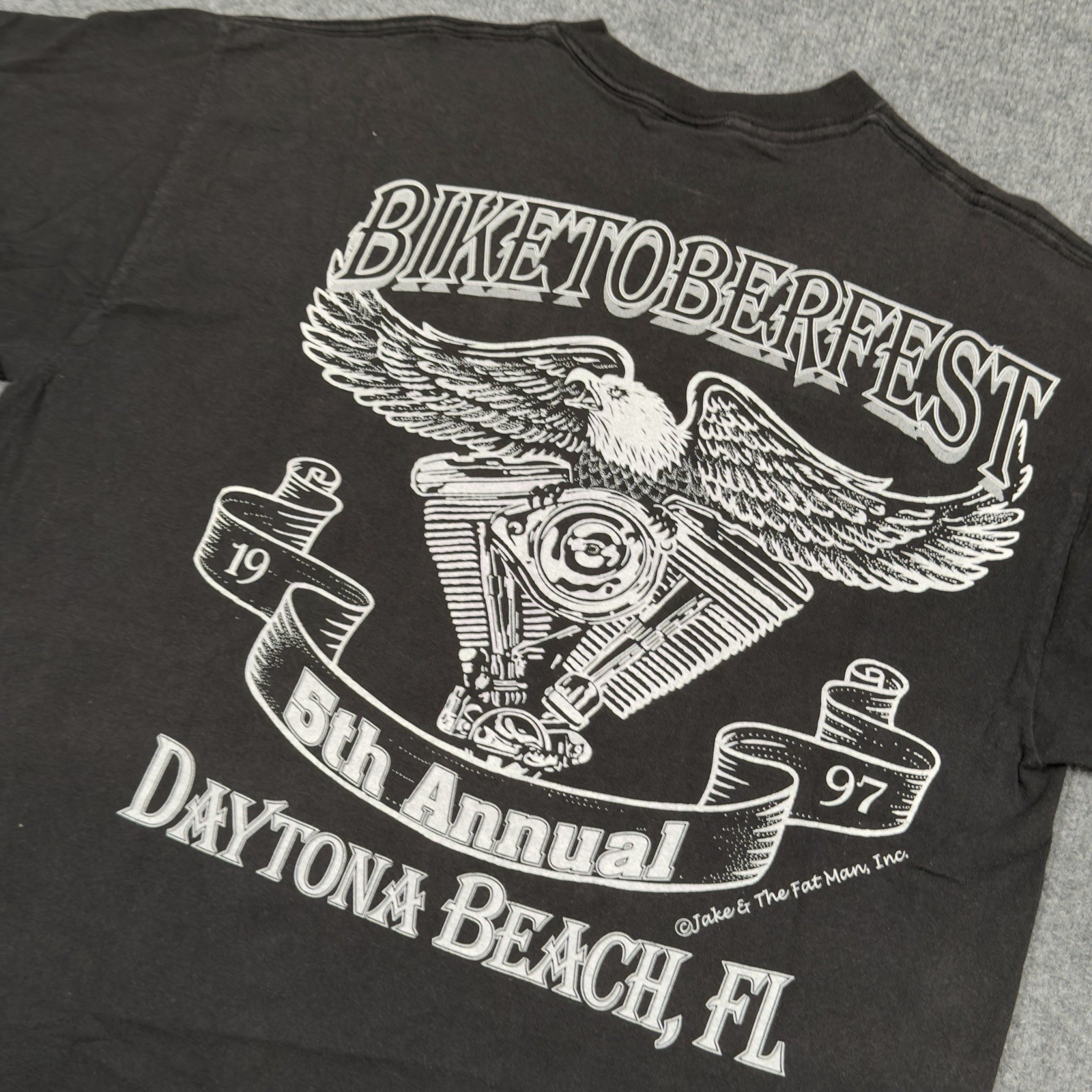 Vintage Biketober Fest 1997 Shirt Mens XL Black Daytona Beach Delta Pro Weight gallery