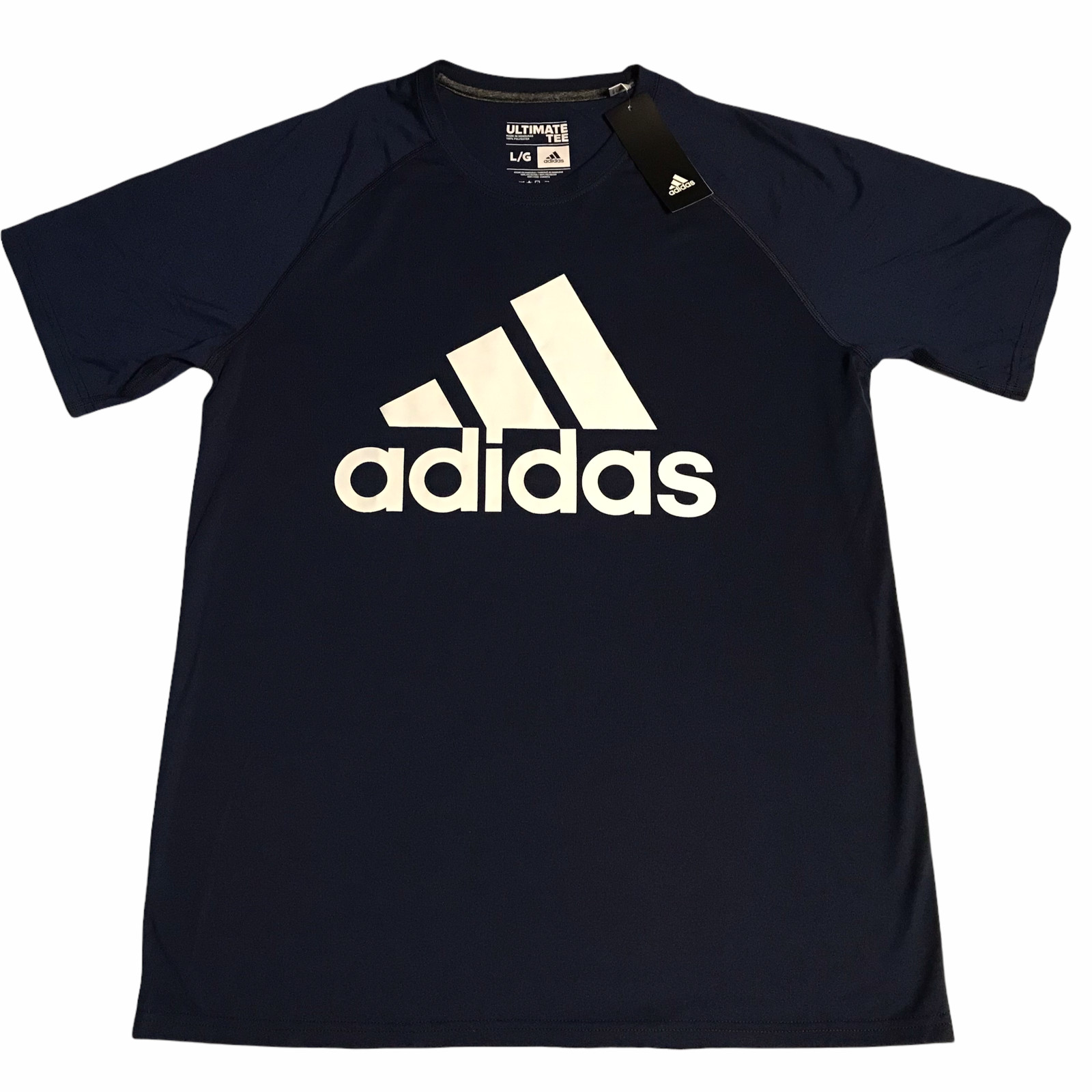 Adidas Men's Ultimate Graphic T-Shirt Size M-XL Black Navy Blue White Gray gallery