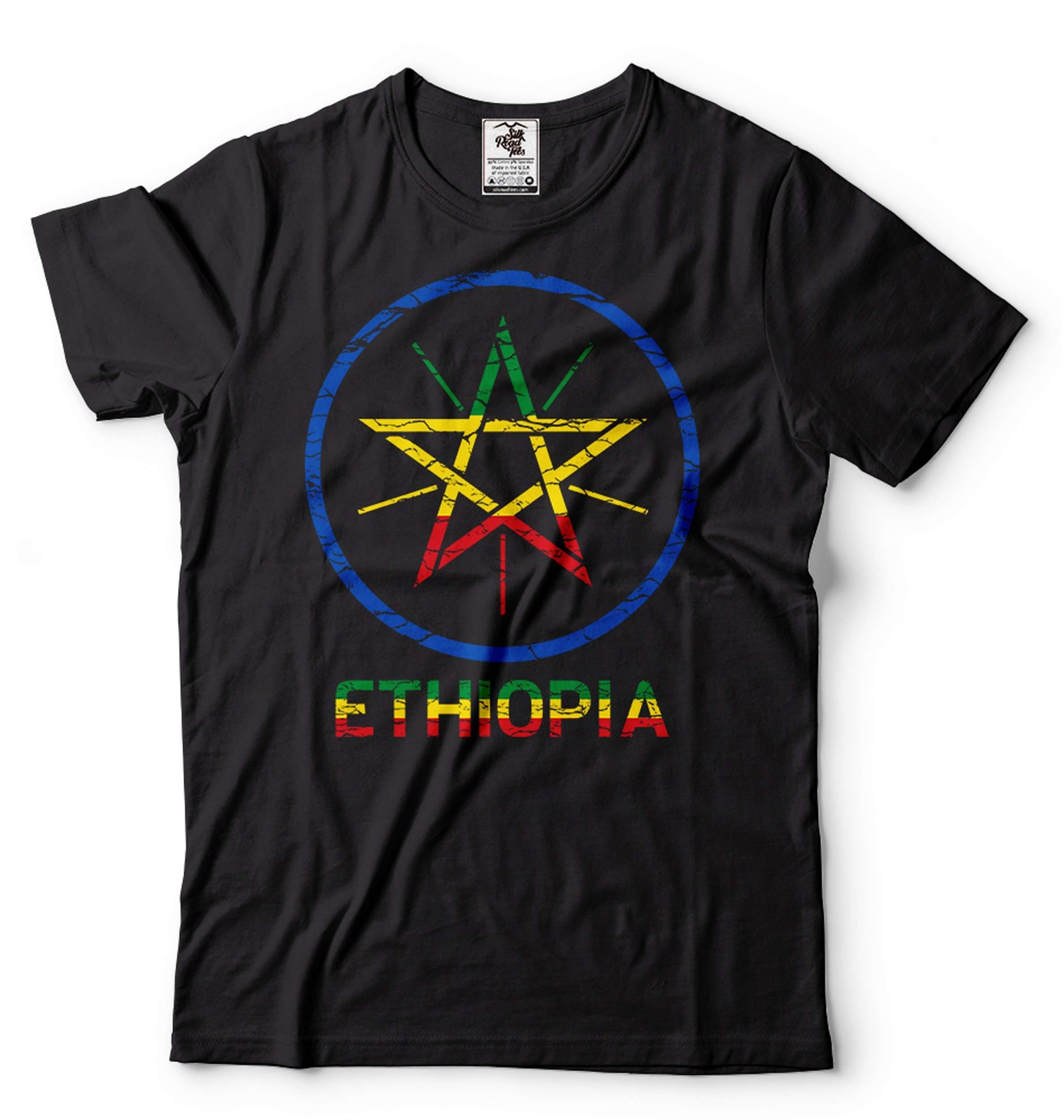 Mens Ethiopia shirt Ethiopian Shirt Ethiopian Gifts Ethiopia Patriotic Flag Tee gallery