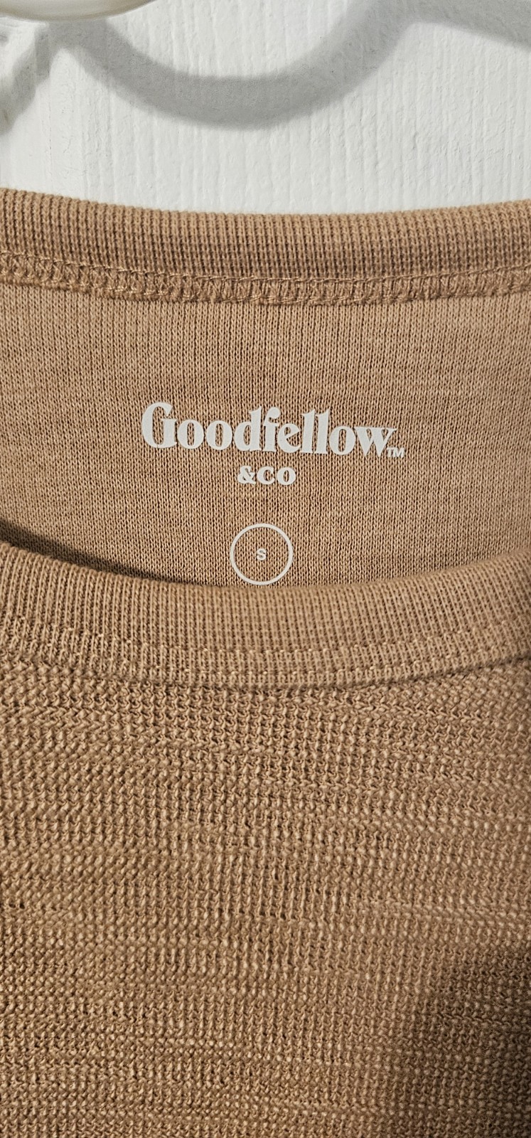 NWT Goodfellow & Co - Men’s sz S Textured Pullover Shirt in Natures Brown gallery