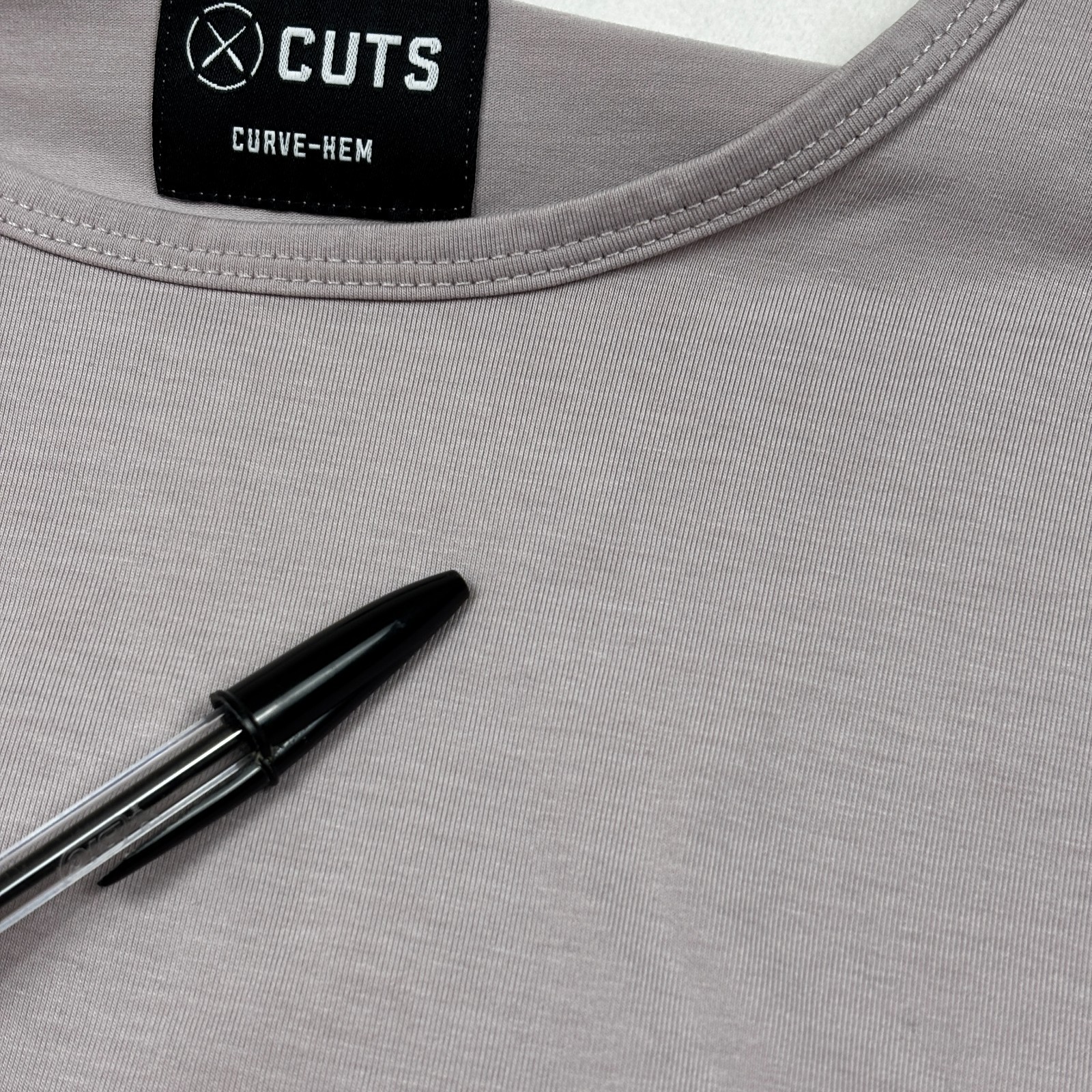 Cuts Curve Hem T Shirt Mens L Pink Mauve Pyca Pro Stretch Athletic Tee gallery