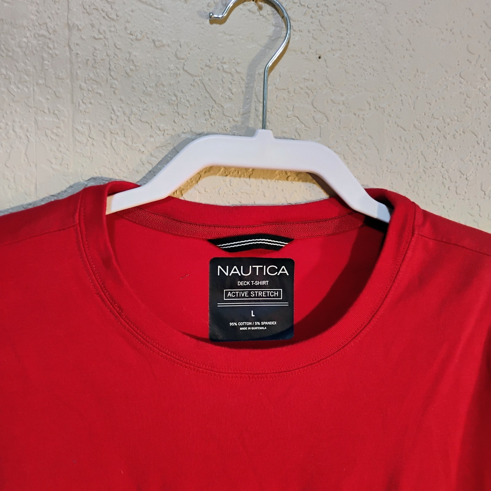 Nautica Men's Short Sleeve T, Size L, Athletic High Performance, Easy Care gallery