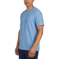 Lands’ End Men’s Short Sleeve Tee, Color Blue, Size Medium, Classic Fit, Stretch