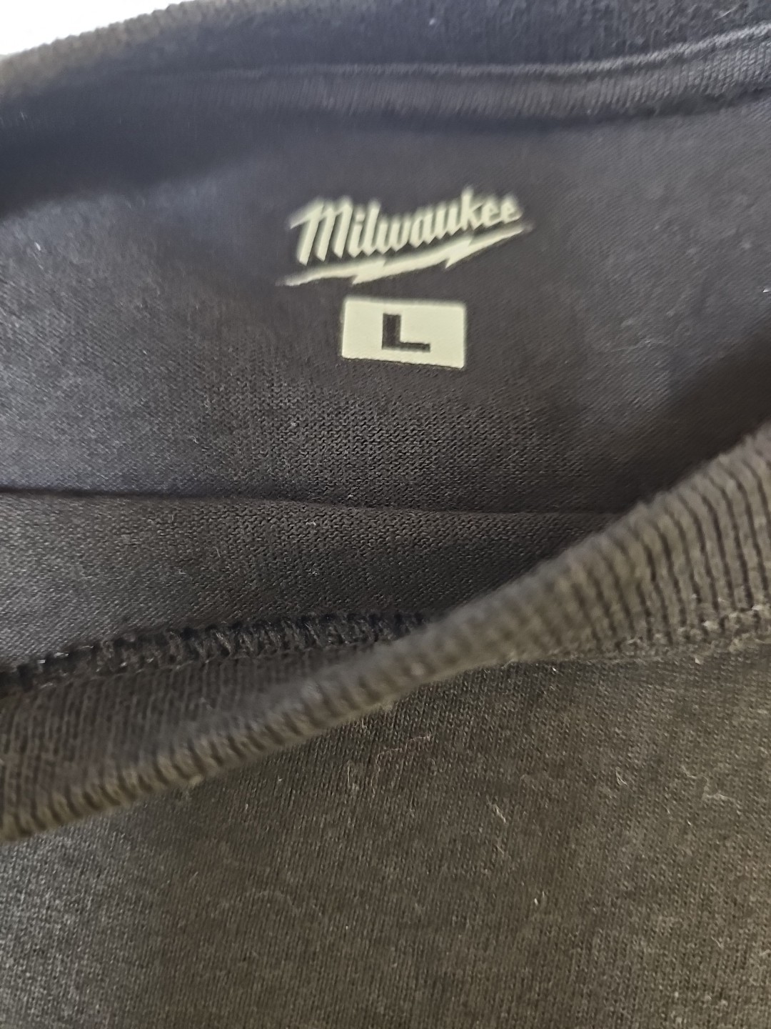 Milwaukee Heavy-duty Pocket T-shirt Men's Large Black GRIDIRON Short Sleeve gallery