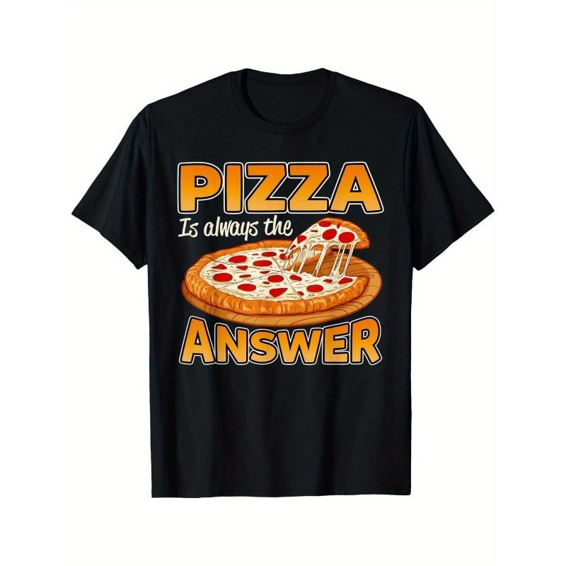 Funny Pizza Lovers Pizza Is Always The Answer Mens T-Shirt