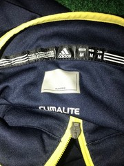 Michigan Wolverines Jacket Medium U of M Adidas 1/4 Zip Climate C36