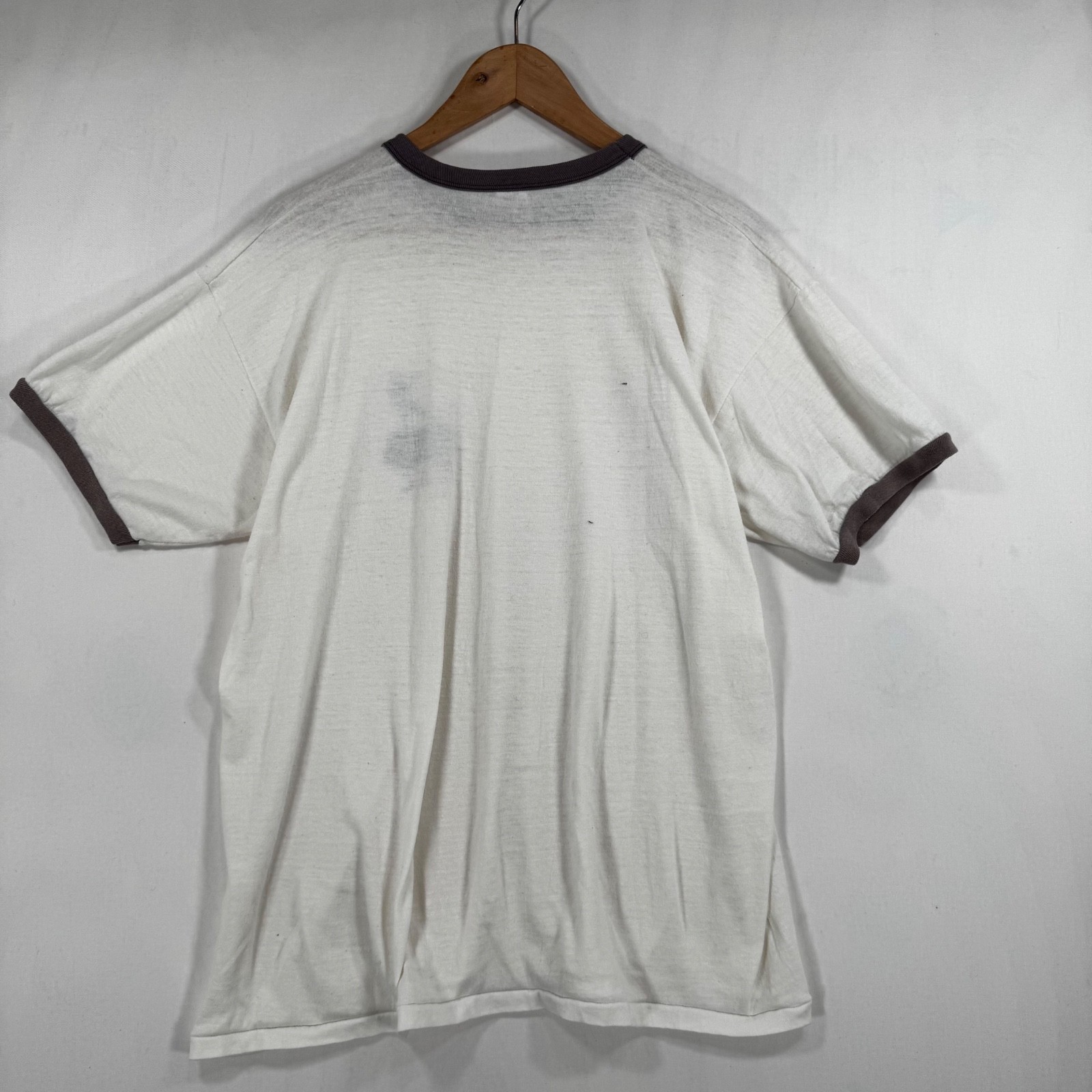 Vintage 1970s Heisman DAC Russell Athletic Ringer TShirt Size XL gallery