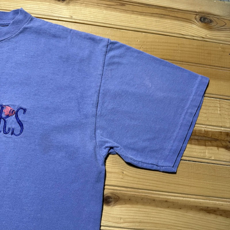 Vintage 90s The Breakers Palm Beach Florida Fish Surf Embroidered T-Shirt Large gallery
