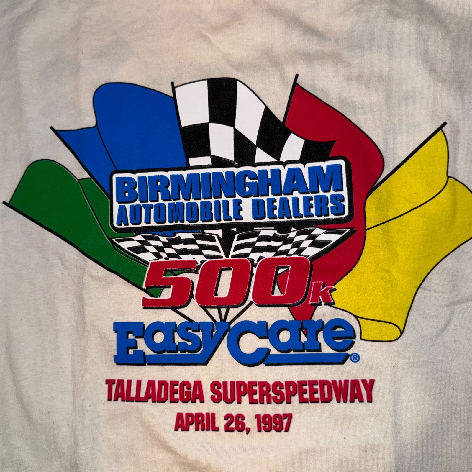 Vintage 1997 Birmingham Automobile Dealers Racing Easy Care Tshirt - 2XL gallery