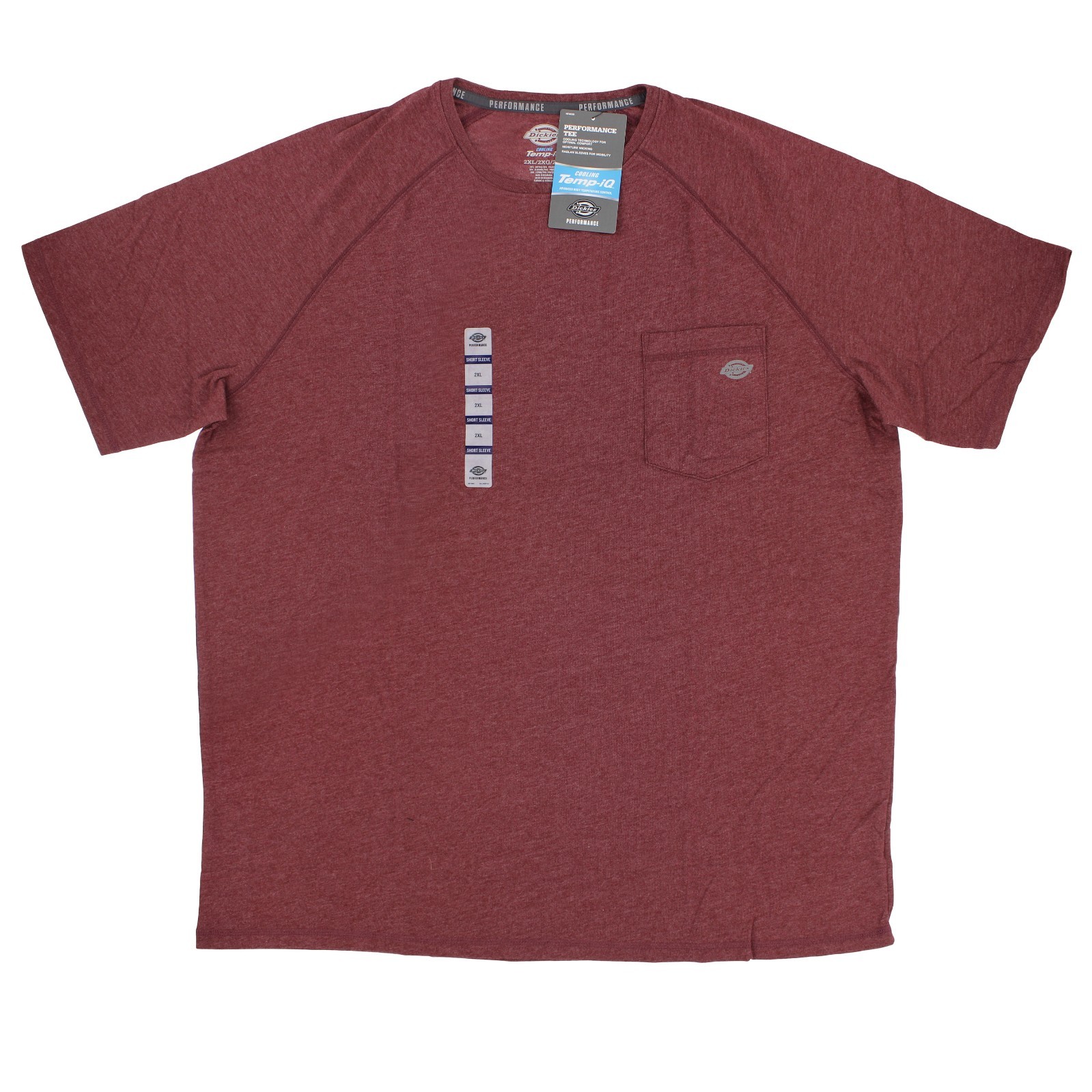 Dickies Cooling Temp IQ T-Shirt, Men's Performance Raglan Short Sleeve Shirt gallery
