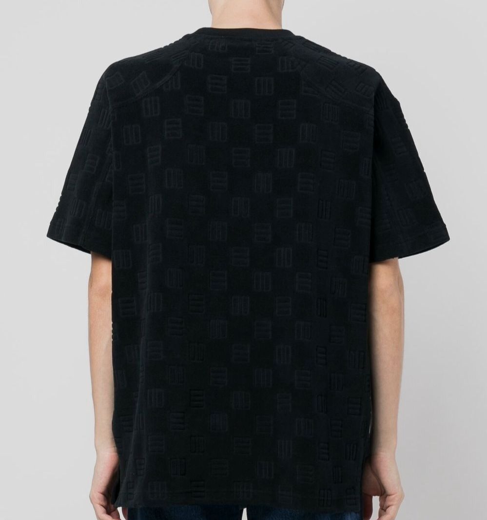 $490 Ambush Men's Black Cotton Chenille Short Sleeve Crewneck T-Shirt Size Small gallery